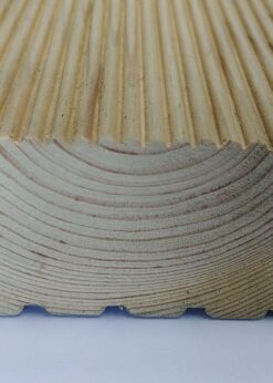 Vista Frontal Madera Exterior Tarima Tratada Pino