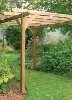Pergola con postes 90x90