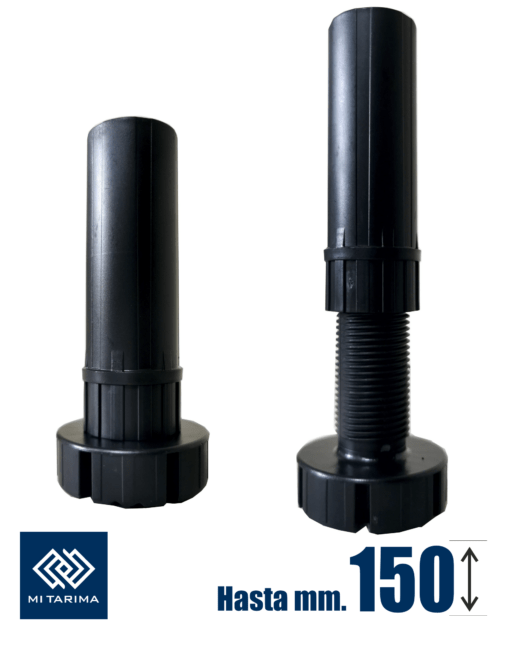 Juego 4 patas para módulos y muebles de Cocina y Baño 120-150 mm