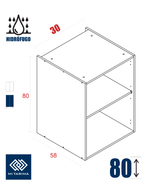 AC10076005000 - Modulo Bajo 80X30