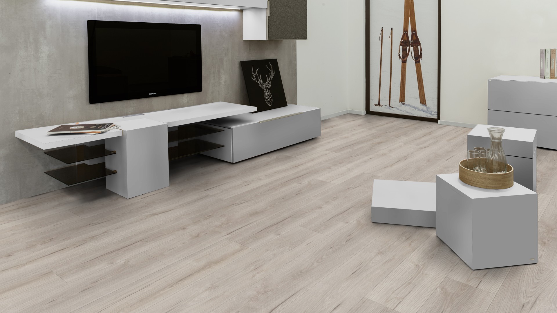 Tarima Flotante Roble Evoque Claymono K4426-Suelo Laminado