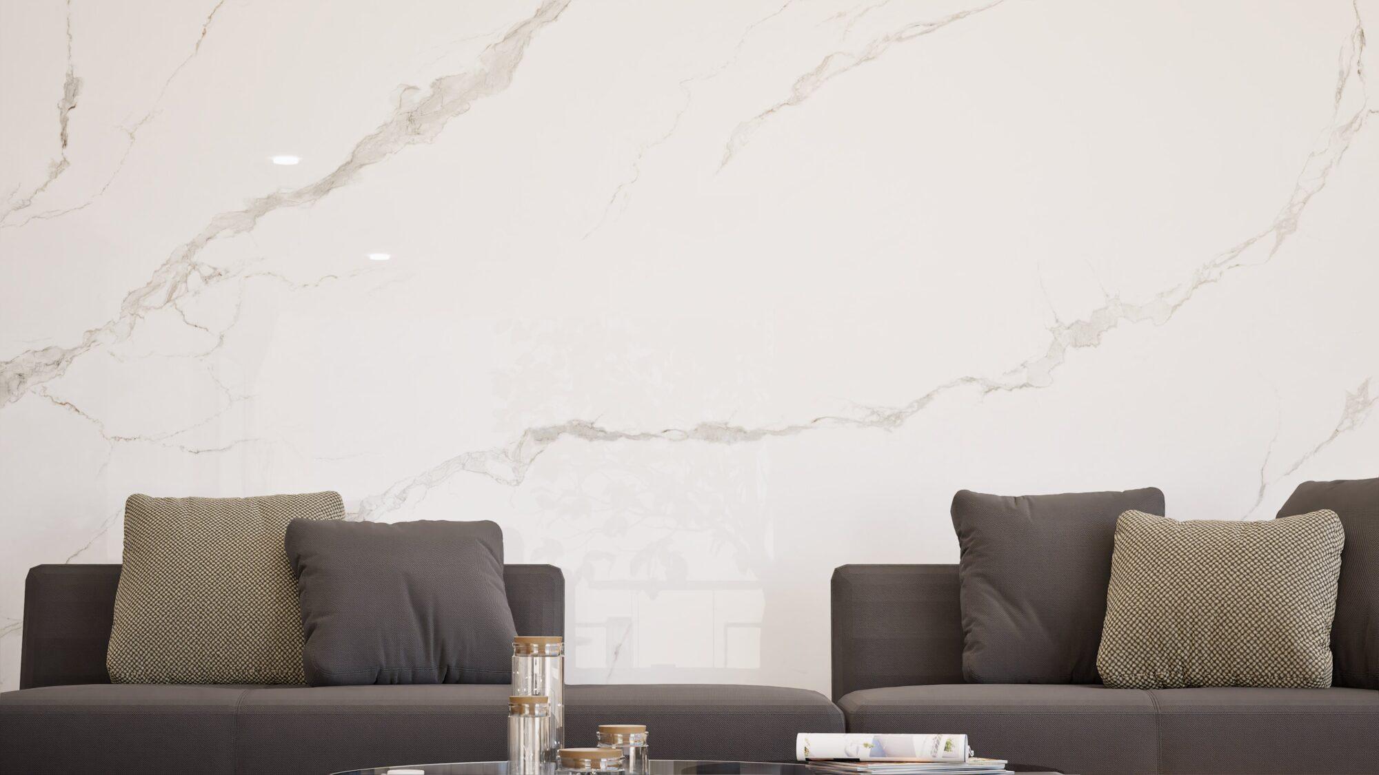 Panel SPC Verticalo Bianco Venato