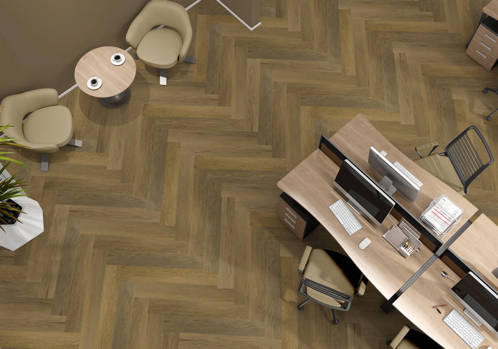 Suelo SPC HERRINGBONE-BARLEY