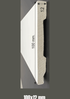 Zocalo PVC Blanco 100x12