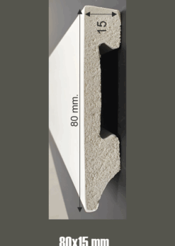 Zocalo PVC Blanco 80x15